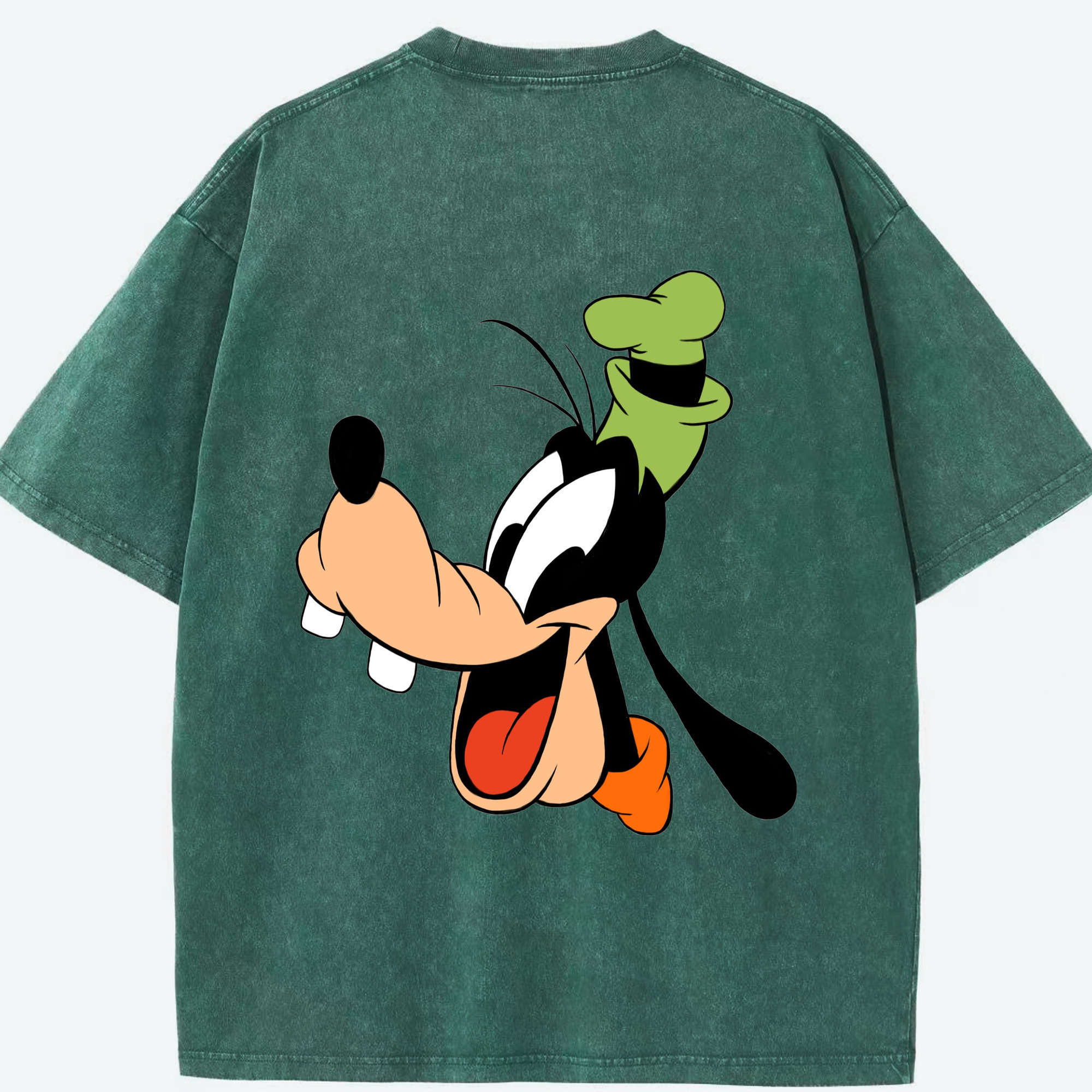 （画像用） ミッキーマウス Mickey Mouse 綿100% ヴィンテージ風 半袖Tシャツ（背面プリント）